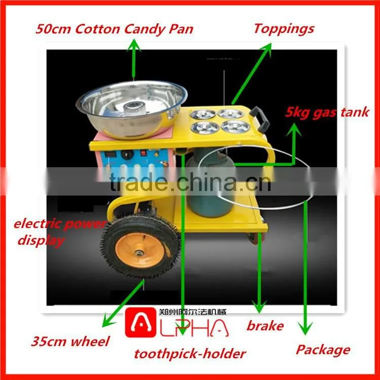 Automatic artificial flowers cotton candy floss machine for sale