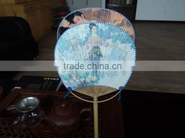 Promotional high quality bamboo hand fan