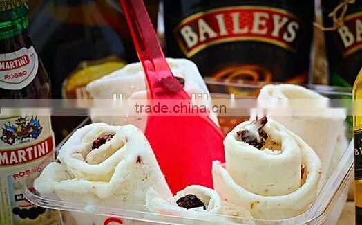 Fried ice cream cart with fried ice cream machine for sale