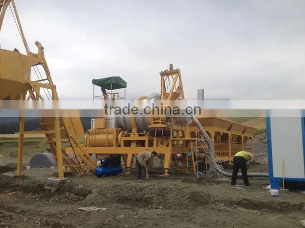 QLB60 60tph movable asphalt bitumen batching plant with walking system
