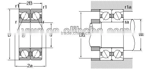 Christmas promo 7210C angular contact ball bearing