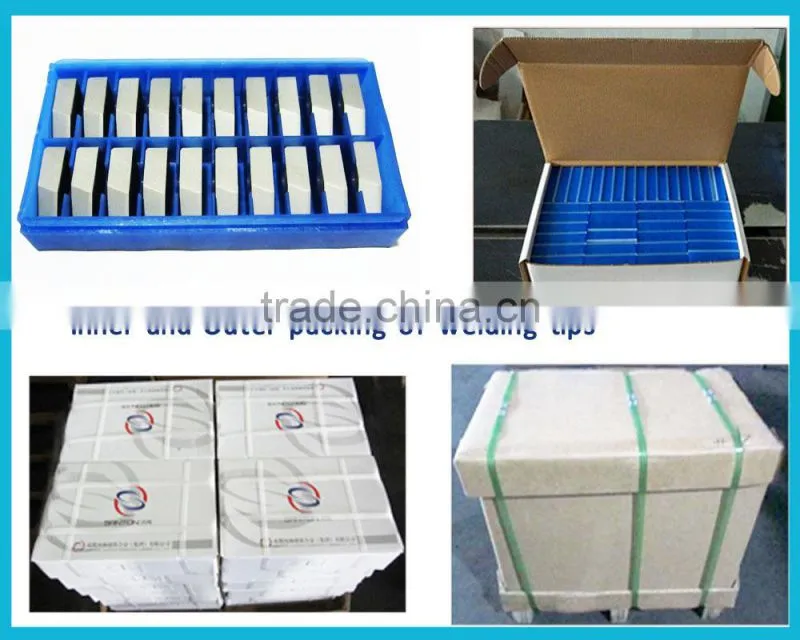 custom made cemented carbide cutting tip for steel, cast iron water pipe