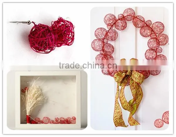 rattan colored christmas ball