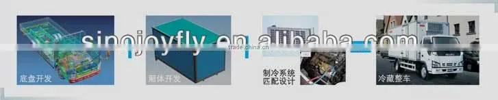 mini van truck/mini freezer box truck/refrigerator car refrigerated truck van
