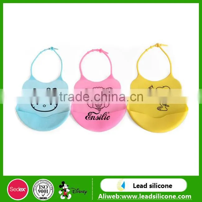 2017 popular new style silicone baby bib