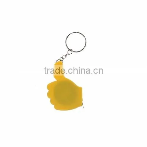 1 mt measuring tape with keyring as promotional