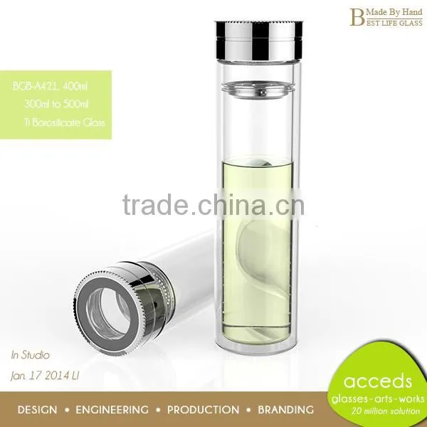 Promotional New Innovations Ti-Borosilicate Glass Bottle Custom