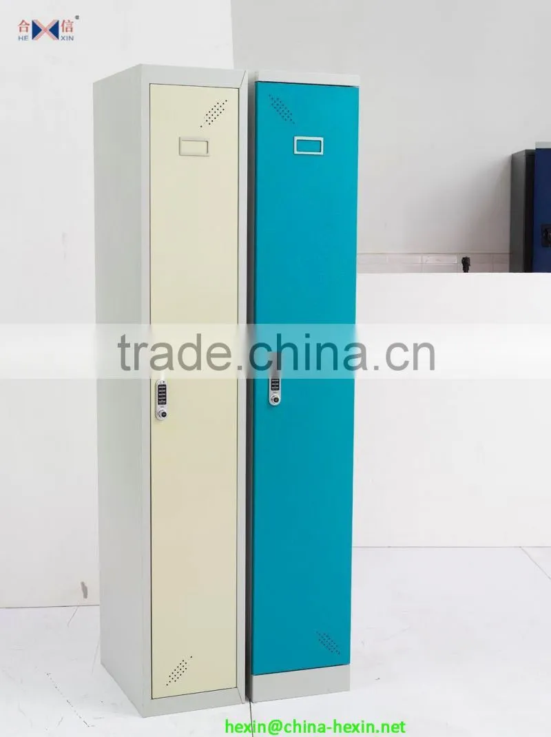 Modern steel 1 door clothes cabinet locker office school hotel furniture