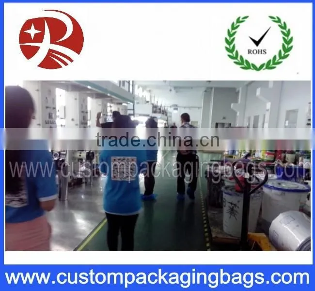 New style printed plastic coffee bag with zipper /bottom gusset bag