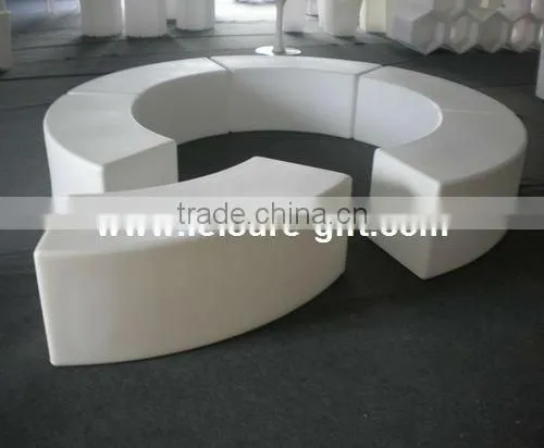 FO-8551 Outdoor led illuminated furniture set,garden furniture table