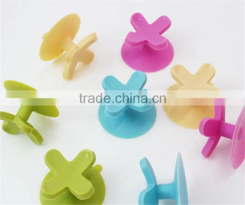 Food Grade SiIliocne Sucktion Hooks Phone Holder Single Jesus Cross Sucktion Hook