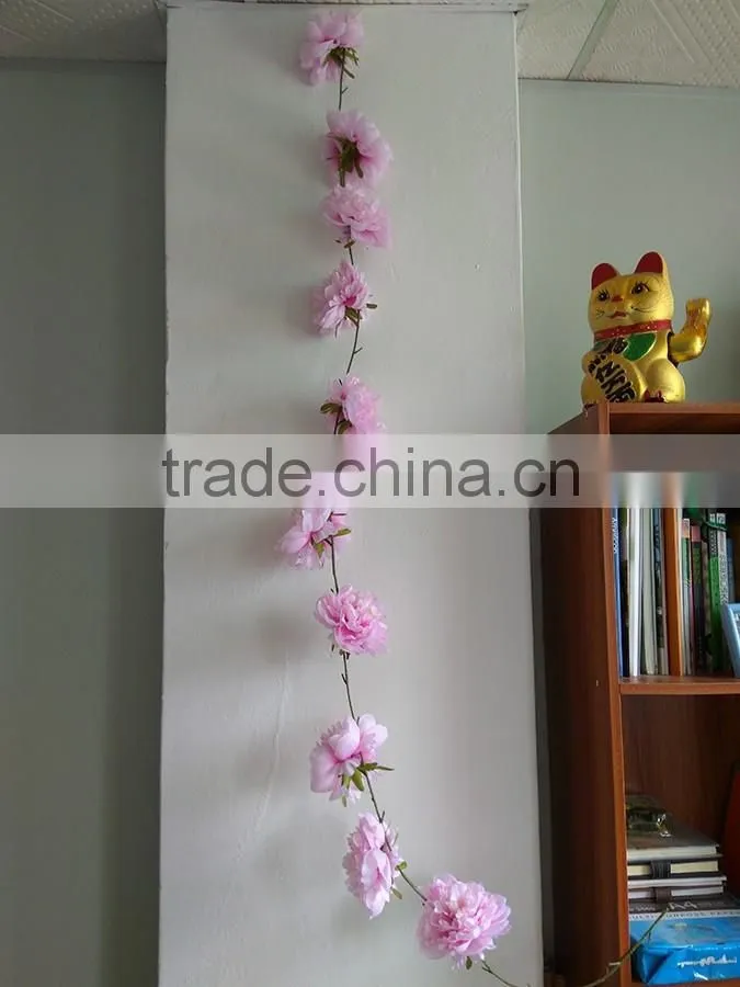 Silk peony garland artificial flower garland