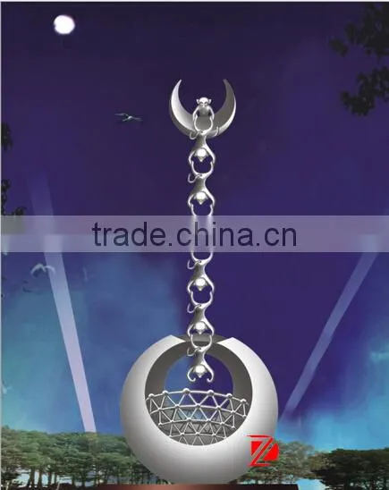 The monkey pick the moon stainless steel works of art