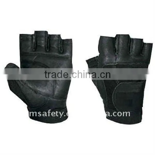 Custom leather weight lifting glove