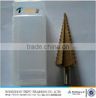 4 pieces HSS Step Drill set with Straight Flute
