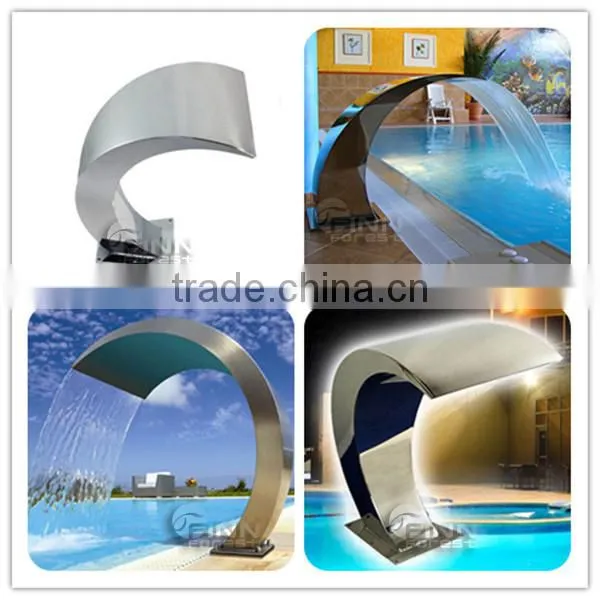 2016 New design swimming pool wall waterfall