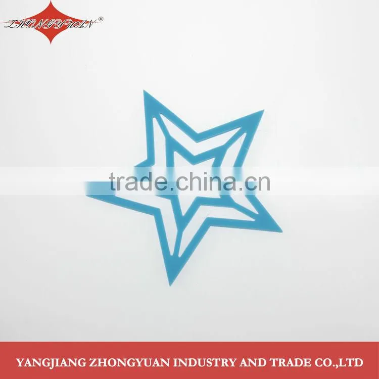 Classic design double stars shaped silicone mat