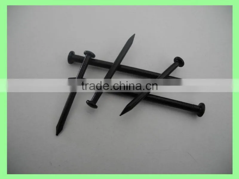 Top hardened black steel concrete nails sizes/linyi concrete steel nails