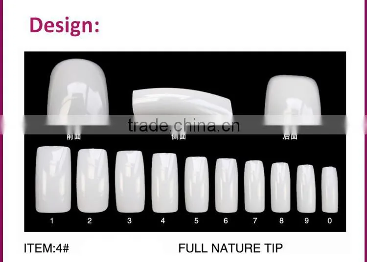 480 Pcs Natural ABS Professional Nail Art Tips