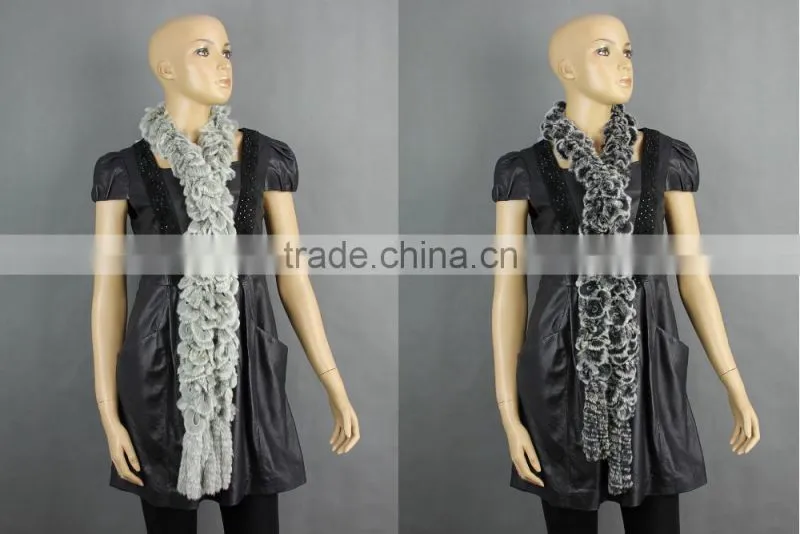 High Quality Knitted Rex-Rabbit Scarf