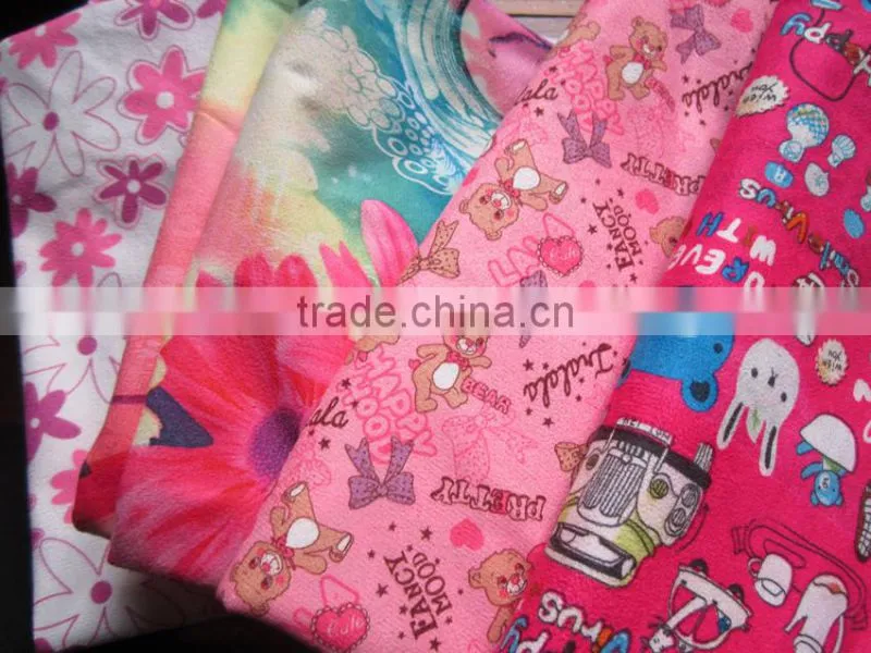 Wholesale customized printed micro fiber Textiles Microfiber Fabric in Roll