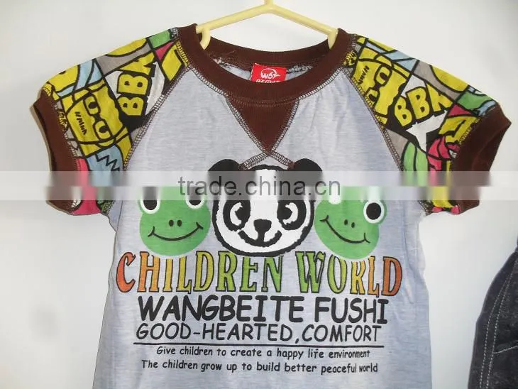 Children's cotton comfortable carton design suits