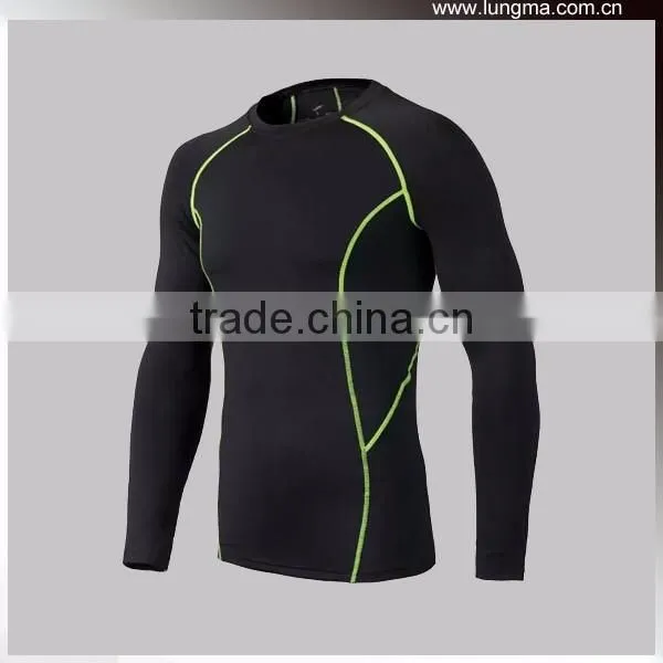 Mens Custom Compression Wear,Heatgear Quick Dry Nylon Lycra Rash Guards