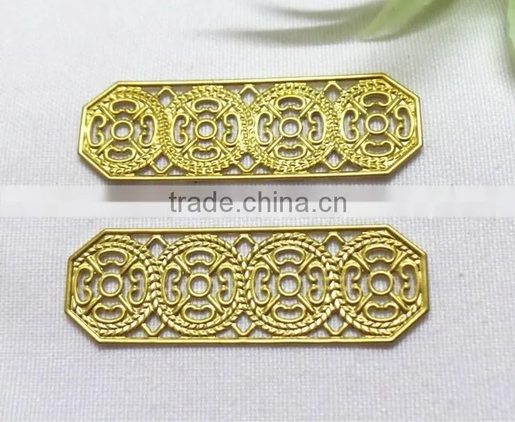 religious jewelry finding brass flower cross jewelry accessories hollow out metal cross garment accessories