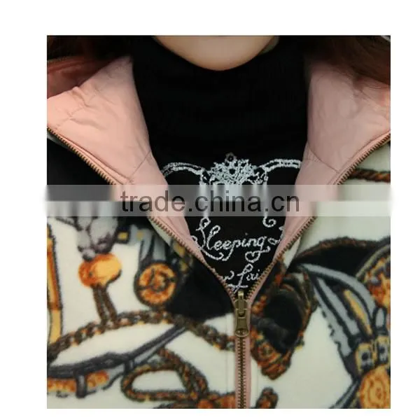 2015 New Fashion Customized Casual Women Cotton Vest With Hoody,Down Gilet