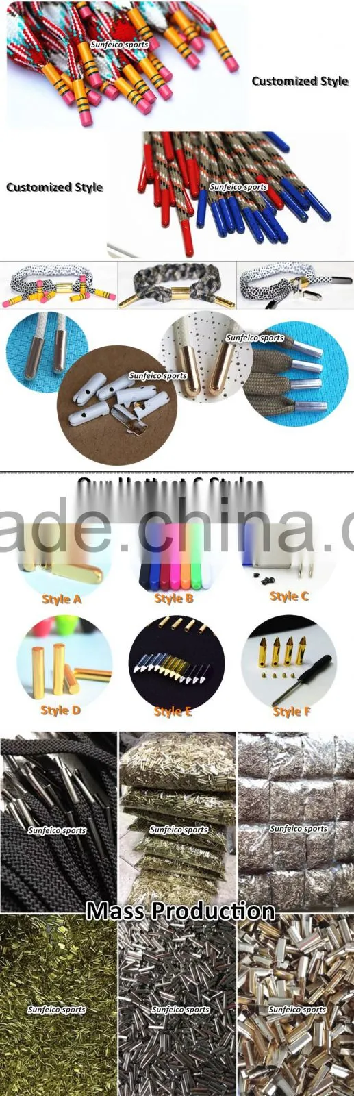 Customized Shoelace Bullet Metal Smooth Ends Aglet - Shoe Lace Tip Replacement - Cylinder Tips Metal Aglets DIY Shoe Lace Tips