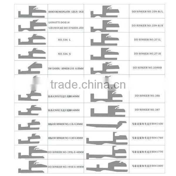 KNITTING MACHINE NEEDLES & KNITTING MACHINE PARTS