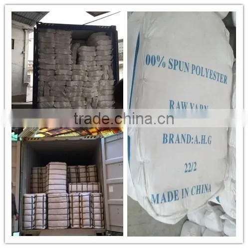 40s/2 100% raw white spun polyester sewing threads