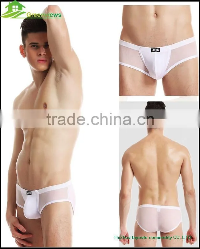 Cotton spandex printing men boxer comfortable and Breathable Men mesh underwear men boxer briefs