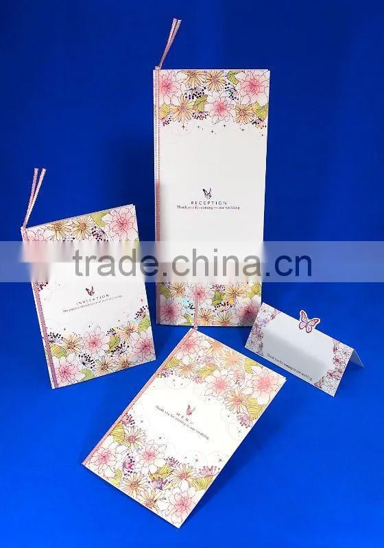 Japan Wedding Invitation Card 'KANON WHITE' Wholesale