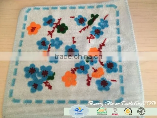 China suppliers hot sale full printed quick-dry warp knitting microfiber hand towels