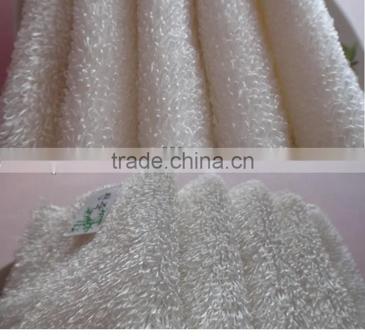 Yellow kitchen dishcloth clean towel 100% bamboo Fiber Washing dish Special increase contact surface to clean oil and stains