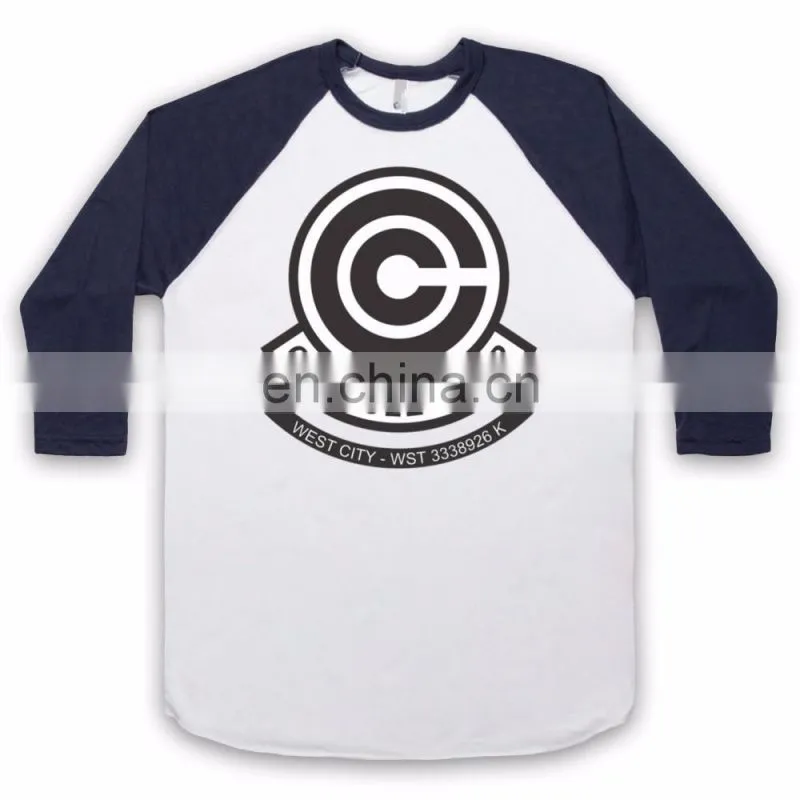 sleeve dragon ball baseball tshirt -customise tshirt-summer sports tshirt