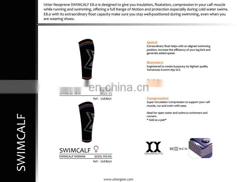 2017 new design yamamoto SCS neoprene Utter women's swimrun and sportwear for swiming, cycling and running
