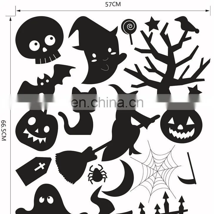 Cute Halloween Theme Window/Wall Sticker Halloween Decoration Home Decoration