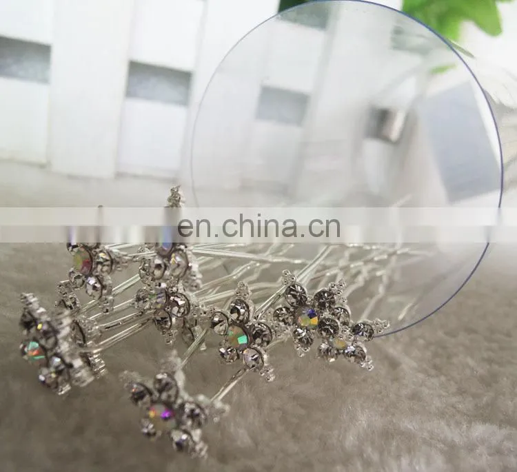 crystal women bun wedding decorative hairpin hair pin sticks