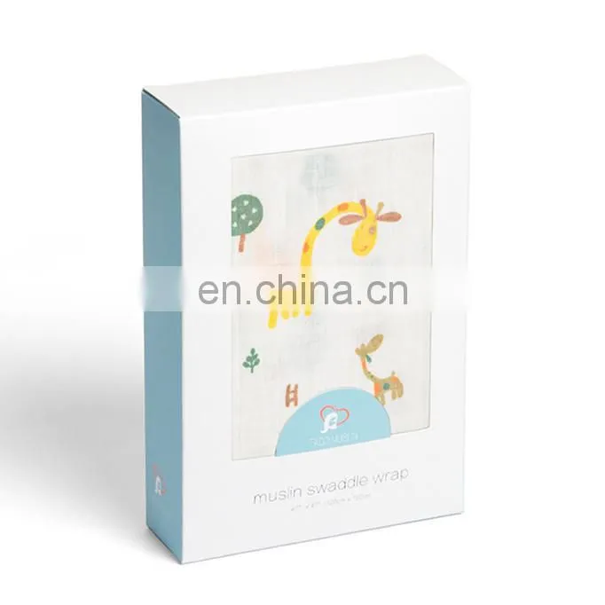 Fashion Cheap Muslin Baby Swaddle Blankets With LOGO Wholesale Infant Kids Newborn Soft Bamboo Cotton Swaddle Baby Wrap
