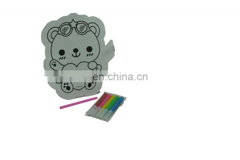 DIY painting cartoon balloon for kids with color markers