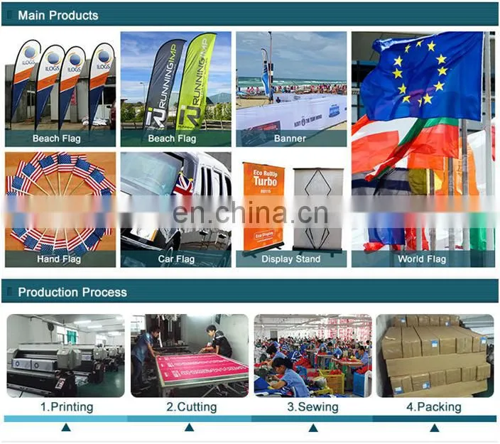 Custom High Quality Promotion Feather Flag Flying Flags and Banners With Water Bag