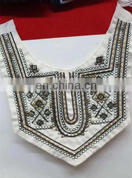 2016 Embroidered Neckline with Tassel For Garment Decorative