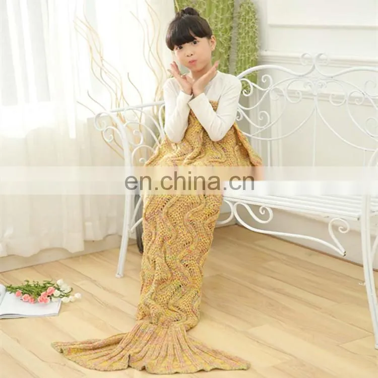 Cute children on sale sleeping bag warm mermaid tail blanket
