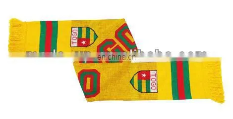 Wholesale football fan scarf and hat