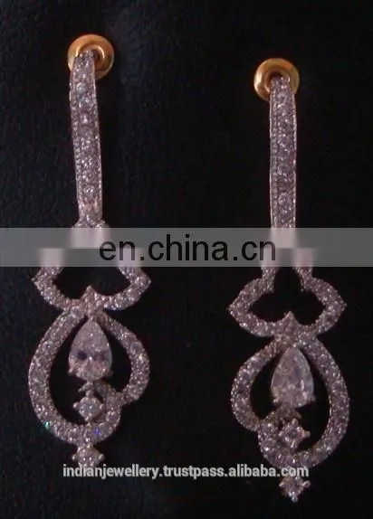 cz stone ear cuffs exporter, ad jewellery ear cuffs manufacturer