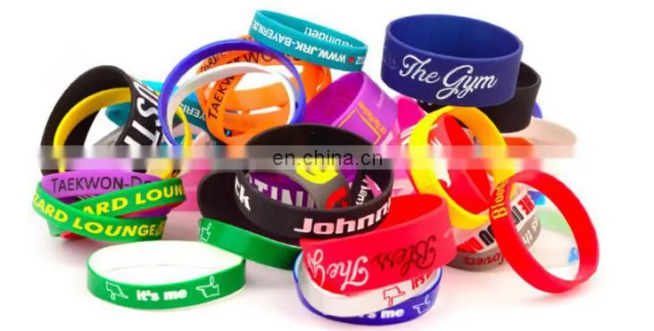 2017 design printing your own logo silicon bracelet wristband , Custom cheap wristband in silicone