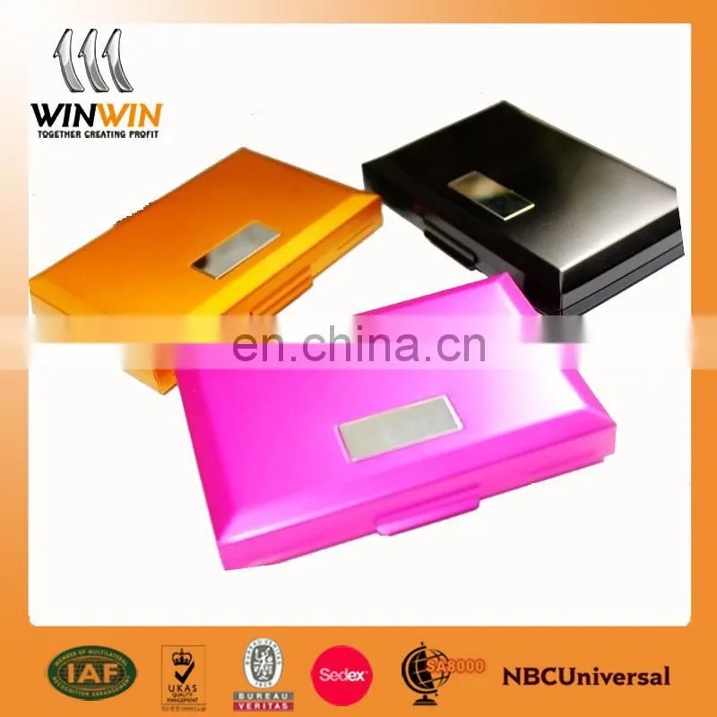 Blank card holder/aluminum name card holder/printing logo business card case