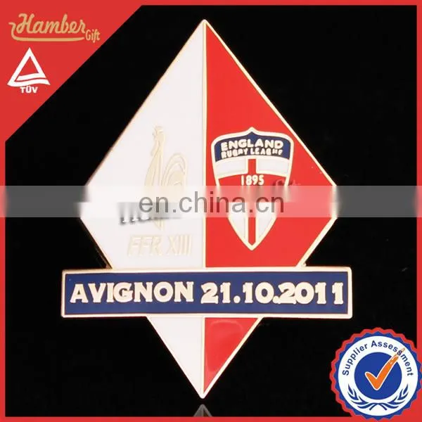 Elaborate sport football lapel pin
